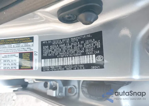 2016 Toyota Camry Se z USA, uszkodzony, nr VIN 4T1BF1FK1GU148940